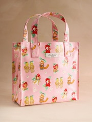 Cath Kidston Pink Cat Print Small Book Bag - Image 1 of 3