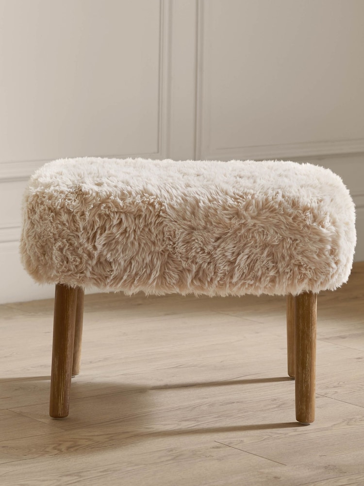 Voyage Maison Natural Struan Oak Wood Footstool - Image 1 of 7 Voyage Maison Natural Struan Oak Wood Footstool - Image 1 of 7