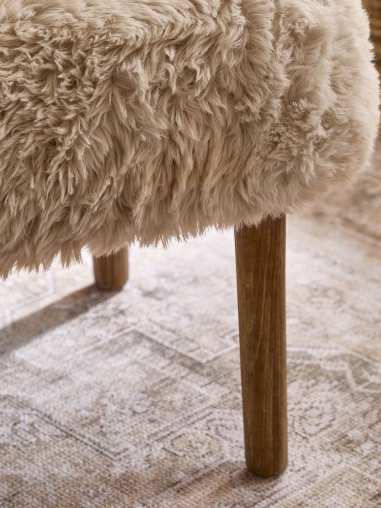 Voyage Maison Natural Struan Oak Wood Footstool - Image 2 of 7 Voyage Maison Natural Struan Oak Wood Footstool - Image 2 of 7