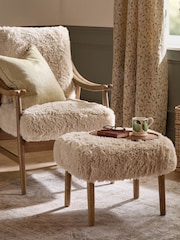 Voyage Maison Natural Struan Oak Wood Footstool - Image 4 of 7