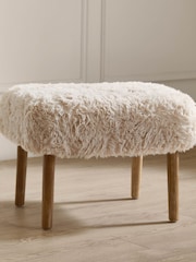 Voyage Maison Natural Struan Oak Wood Footstool - Image 5 of 7
