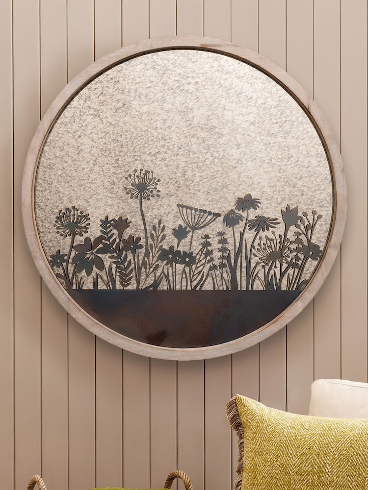 Voyage Maison Grey Fleure Et Faune Circle Antique Mirror - Image 2 of 5 Voyage Maison Grey Fleure Et Faune Circle Antique Mirror - Image 2 of 5