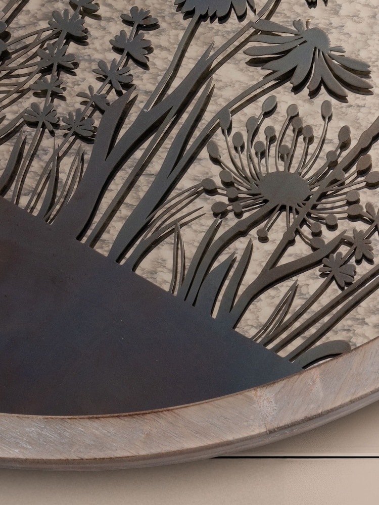 Voyage Maison Grey Fleure Et Faune Circle Antique Mirror - Image 5 of 5 Voyage Maison Grey Fleure Et Faune Circle Antique Mirror - Image 5 of 5