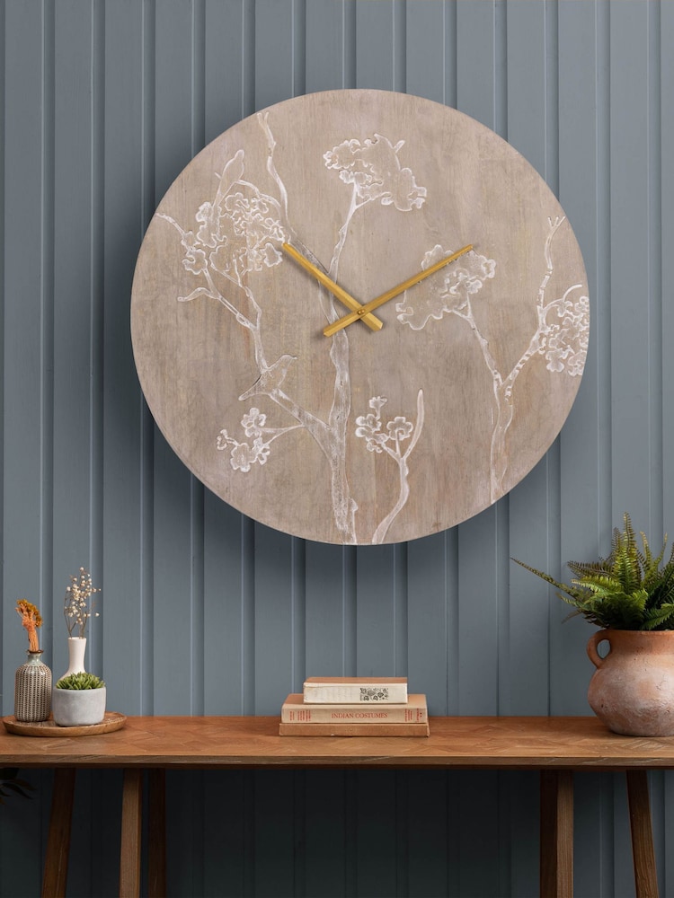 Voyage Maison Brown Paloma Wooden Clock - Image 1 of 4