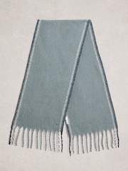 White Stuff Blue Shelly Brushed Scarf - Image 2 of 3