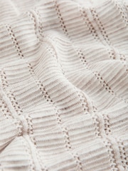 Neutral Ribbed Texture Knitted Shorts - Image 6 of 8
