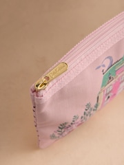 Cath Kidston Pink Hotel Print Rounded Pouch - Image 2 of 3