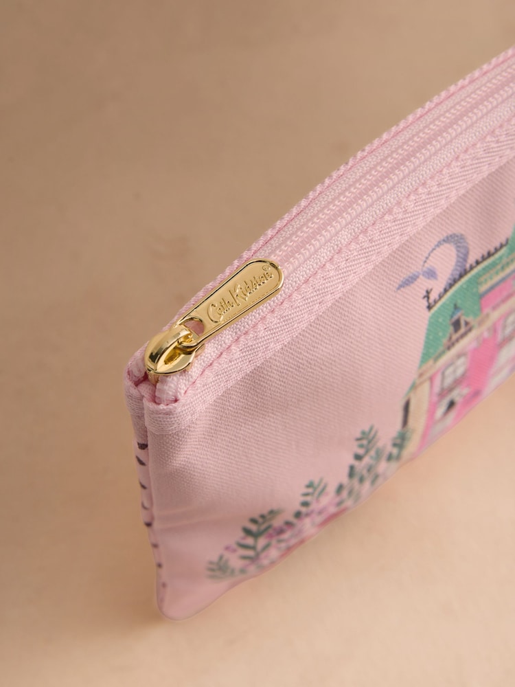 Cath Kidston Pink Hotel Print Rounded Pouch - Image 2 of 3