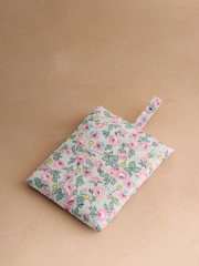 Cath Kidston Green Floral Tennis Print Foldaway Shopper - Image 2 of 3