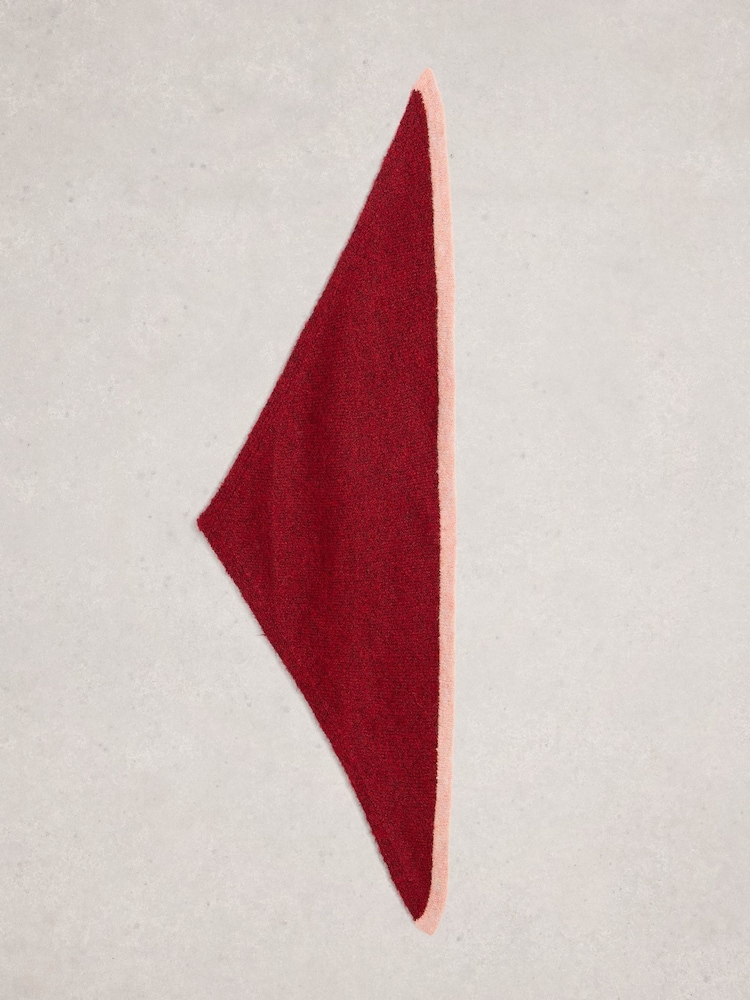 White Stuff Red Emma Triangle Scarf - Image 2 of 3 White Stuff Red Emma Triangle Scarf - Image 2 of 3
