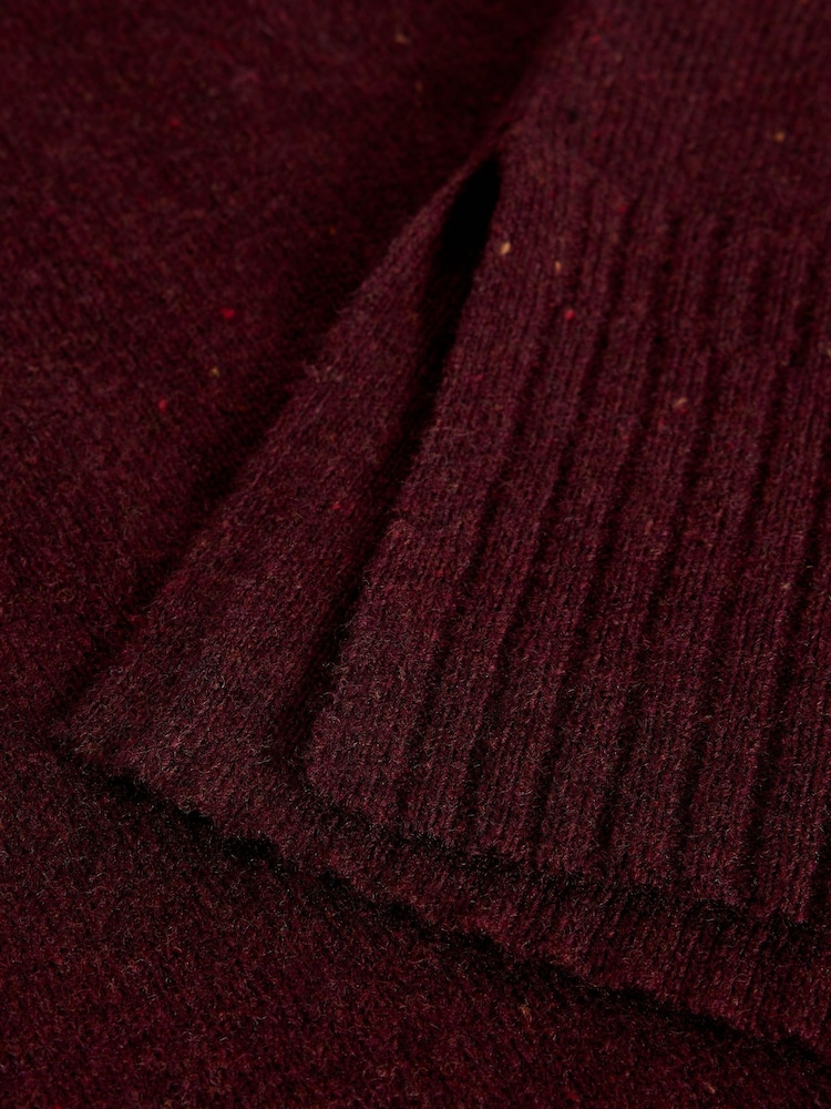 White Stuff Purple Lily V Neck Jumper - Image 6 of 6