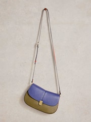 White Stuff Blue Silvy Lock Cross-Body Bag - Image 4 of 4