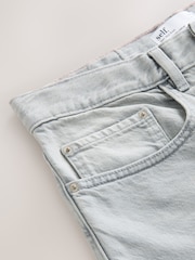 self. Grey Slouch Denim Jort Shorts - Image 15 of 16