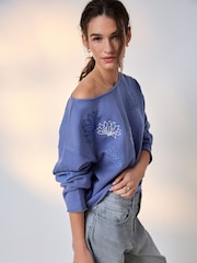 self. Grey Slouch Denim Jort Shorts - Image 8 of 16