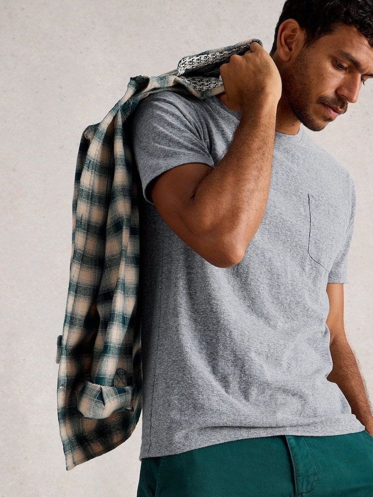White Stuff Grey Horsham Heather T-Shirt - Image 1 of 6