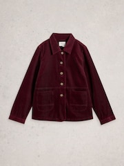 White Stuff Purple Carrie Cord Jacket - Image 5 of 6
