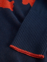 White Stuff Blue Olive Floral Jumper - Image 6 of 6