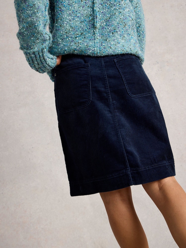 White Stuff Blue Tia Cord Skirt - Image 2 of 6 White Stuff Blue Tia Cord Skirt - Image 2 of 6
