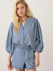 Azul marino de cuadros - Flippy Frill Shorts - Imagen 2 de 4