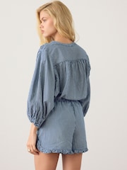 Azul marino de cuadros - Flippy Frill Shorts - Imagen 4 de 4