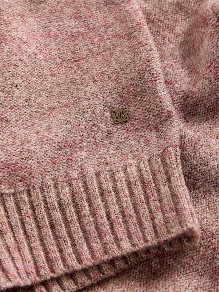 White Stuff Pink Ombre Crew Neck Jumper - Image 6 of 6 White Stuff Pink Ombre Crew Neck Jumper - Image 6 of 6