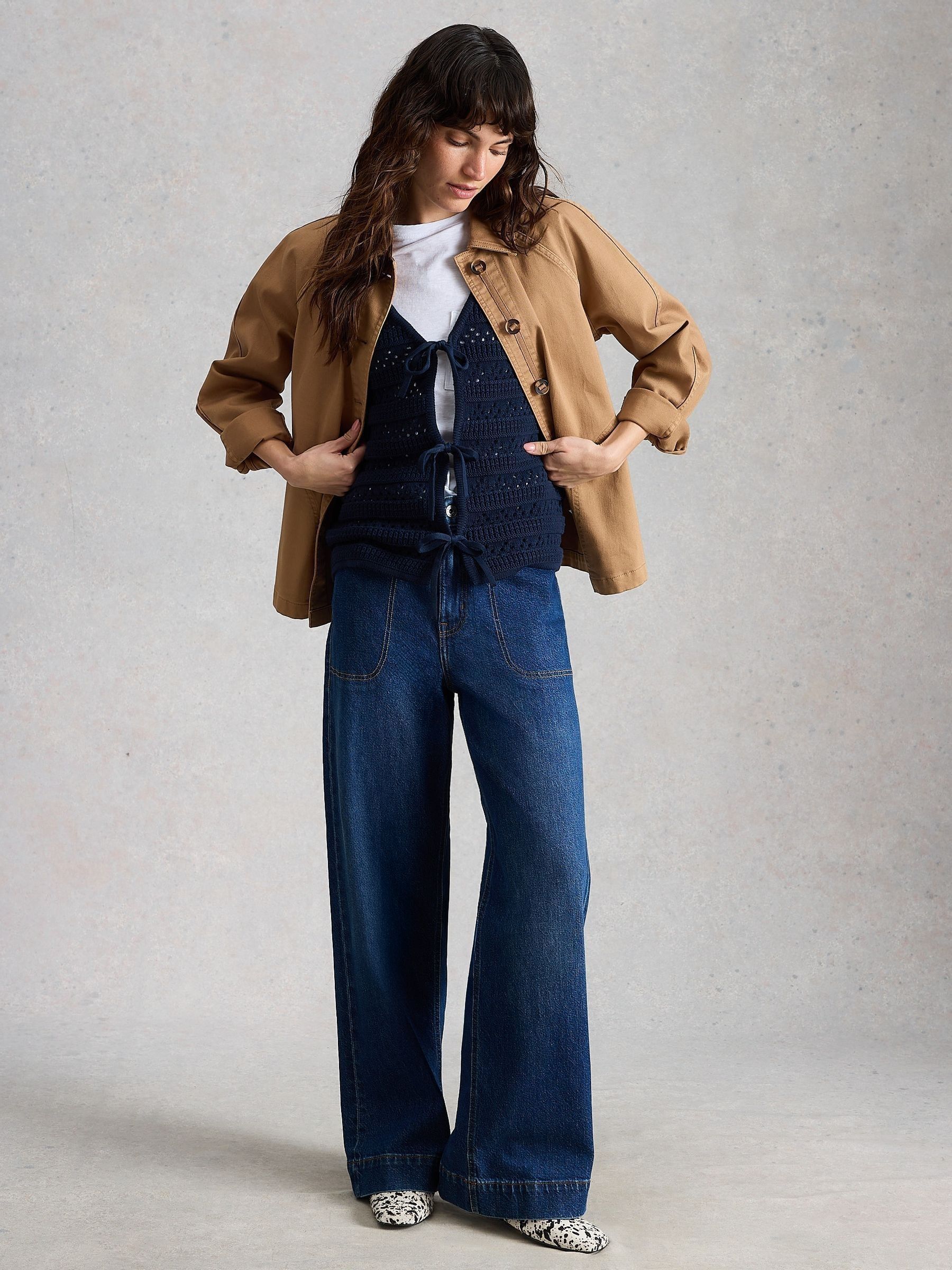 Comprar Azul escuro - Calça Jeans Tia Wide Leg White Stuff from