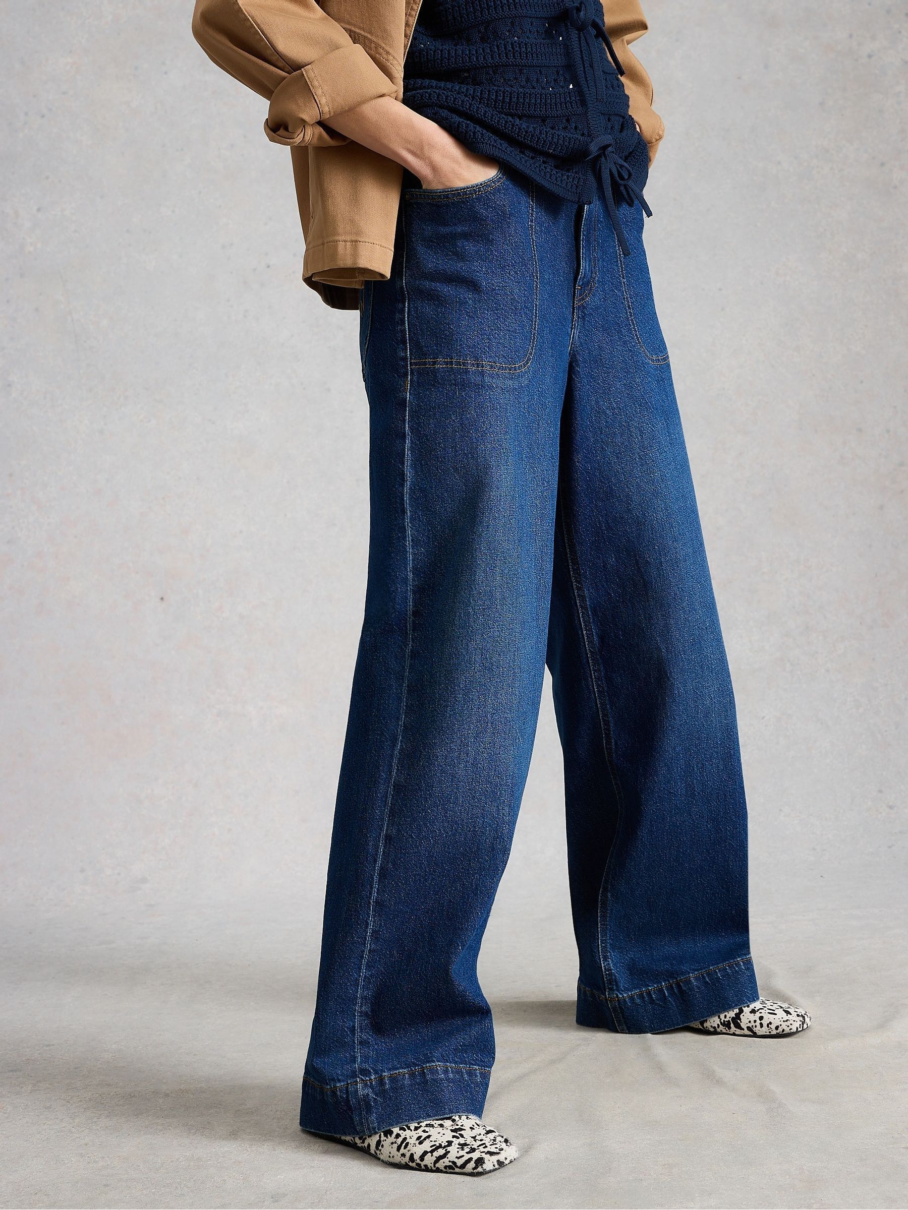 Comprar Azul escuro - Calça Jeans Tia Wide Leg White Stuff from
