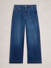 White Stuff Blue Tia Wide Leg Jeans - Image 5 of 6