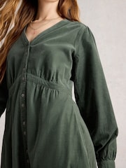 White Stuff Green Phoebe Cord Dress - Image 4 of 6