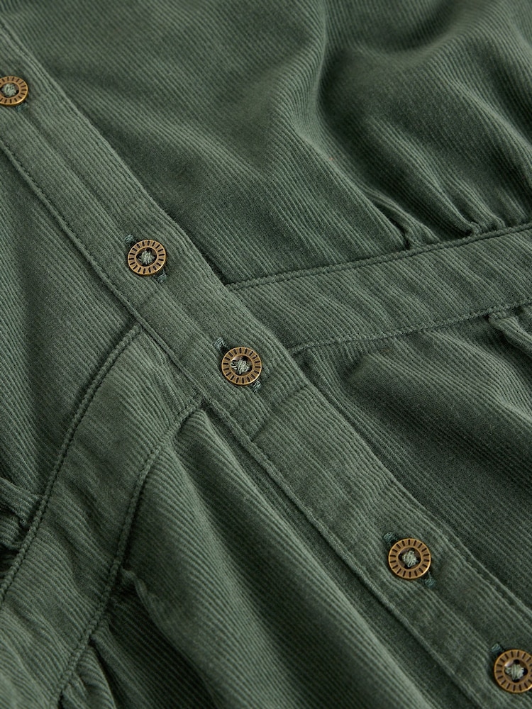 White Stuff Green Phoebe Cord Dress - Image 6 of 6