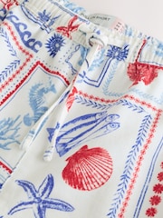 Kartu Pos Sablon Putih - Drawstring Mini Shorts - Gambar 7 dari 10