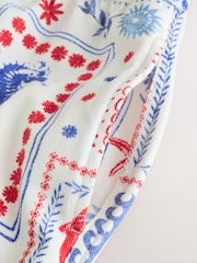 Kartu Pos Sablon Putih - Drawstring Mini Shorts - Gambar 9 dari 10