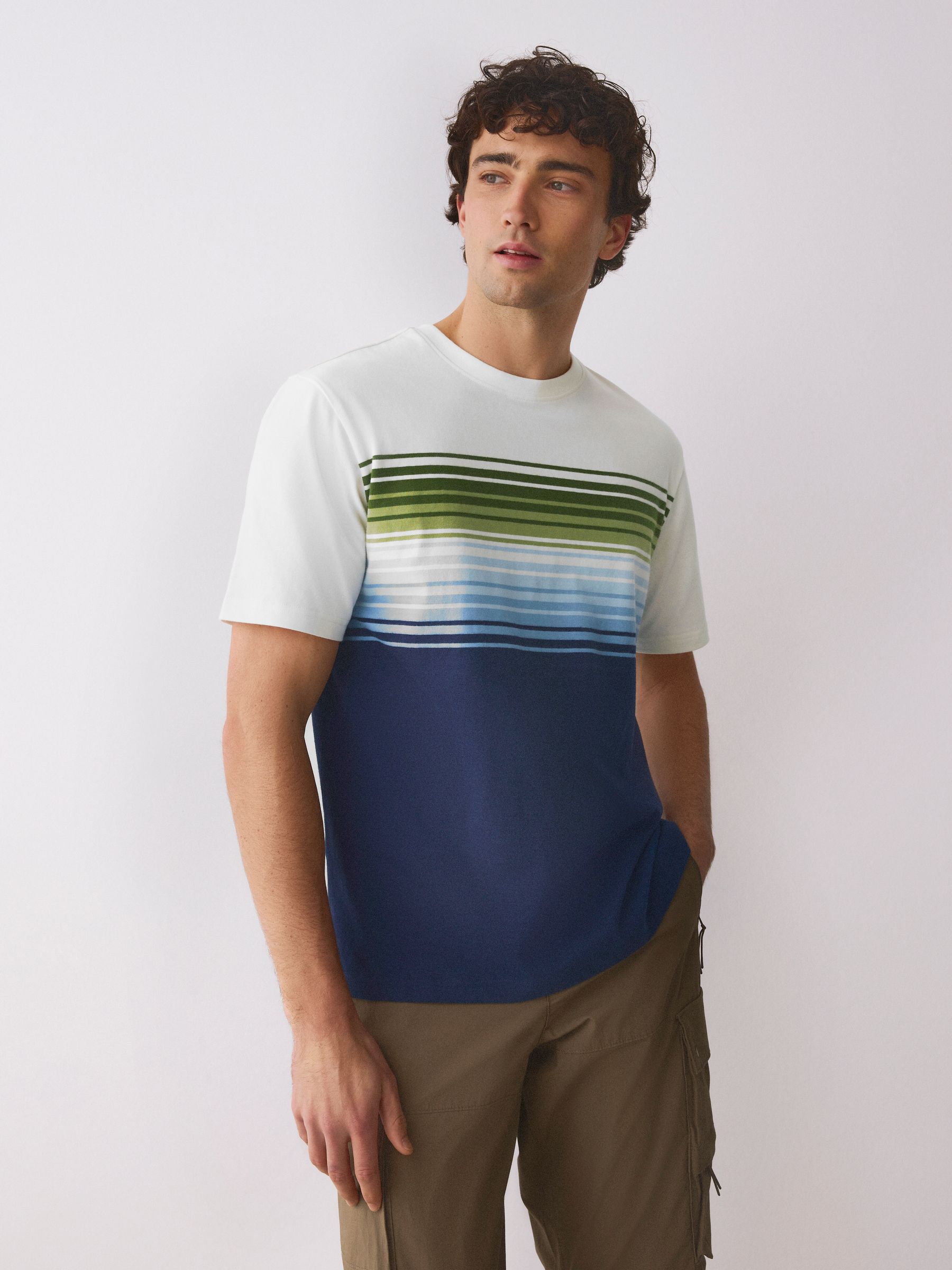 Buy Blue Ombre Block T-Shirt from the Next UK online shop