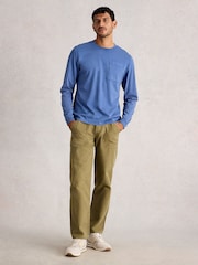 White Stuff Blue Accleton Long Sleeve T-Shirt - Image 1 of 6