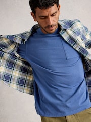 White Stuff Blue Accleton Long Sleeve T-Shirt - Image 3 of 6
