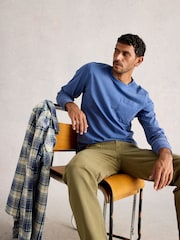 White Stuff Blue Accleton Long Sleeve T-Shirt - Image 4 of 6