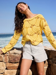 Grey Denim Denim Shorts - Image 1 of 6