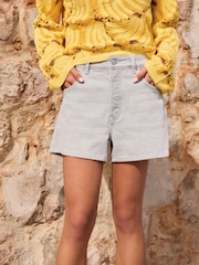 Grey Denim Denim Shorts - Image 6 of 6