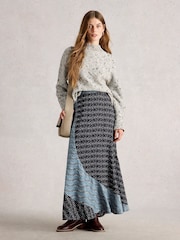 White Stuff Blue Sara Maxi Skirt - Image 1 of 6