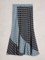 White Stuff Blue Sara Maxi Skirt - Image 5 of 6