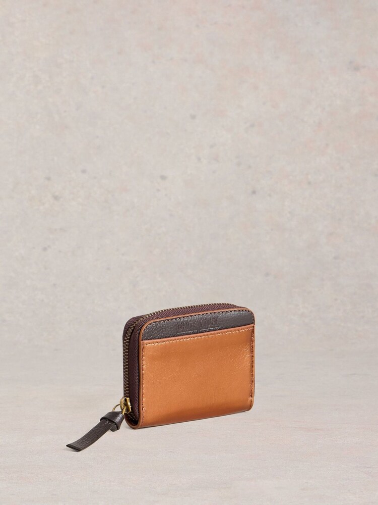 White Stuff Orange Cerys Zip Around Purse - Image 1 of 4