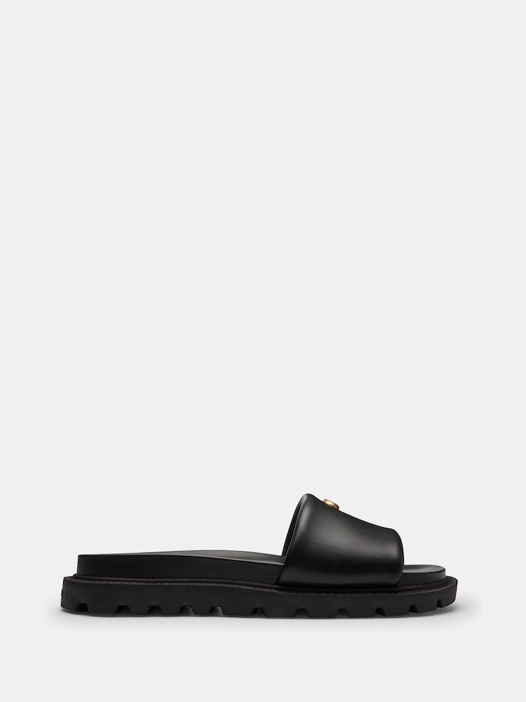 COACH Brynn Leather Slide Sandals - Bild 1 von 6