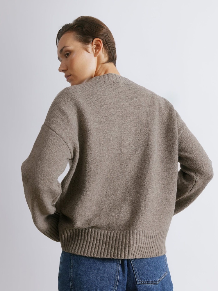 Albaray Argyle Brown Jumper - Image 2 of 4 Albaray Argyle Brown Jumper - Image 2 of 4