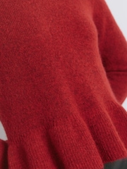 Albaray Red Mohair Peplum Jumper - Image 4 of 5