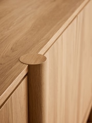 Natural Noa Oak Effect Tube Leg Extra Large Sideboard - Image 7 of 12