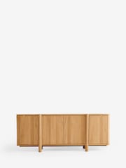 Natural Noa Oak Effect Tube Leg Extra Large Sideboard - Image 8 of 12