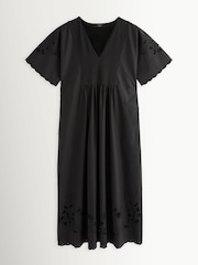 Weekend MaxMara Black Tartufo Jersey Mix Kimono Midi Dress - Image 1 of 5