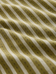 Green Olive Horizontal Stripe Regular Fit T-Shirt - Image 8 of 8