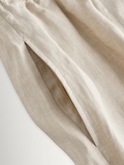 Weekend MaxMara White Felino Linen Wide Leg Trousers - Image 11 of 11