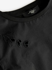 Weekend MaxMara Black Targa Broderie Top - Image 3 of 4